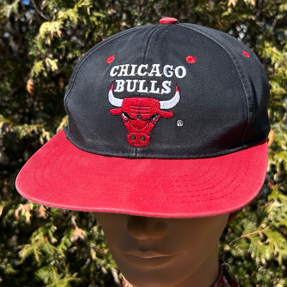 Vintage 90s Chicago Bulls 🏀 Drew Pearson Youth snapback hat baseball cap NBA